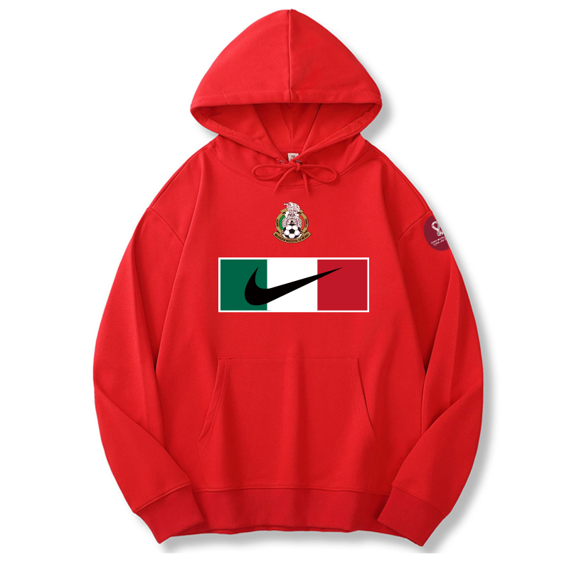 Men's Mexico World Cup Soccer Hoodie Red Men's Mexico World Cup Soccer Hoodie Red